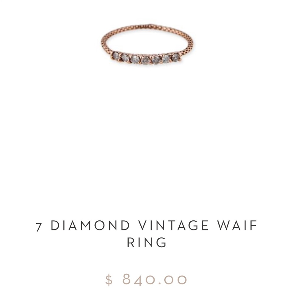 Jacquie Aiche 7 Diamond Vintage Waif Ring